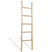vidaXL Towel Ladder with 5 Rungs Bamboo 150 cm vidaXL Towel Ladder with 5 Rungs Bamboo 150 cm