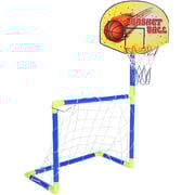 ULTIMAX Football Basketball Toy Set Basketball Hoop and Football 2-in-1 Basketball Stand Soccer Set Sports Game Toy Outdoor Indoor Port Activities Gift Toys for Kids ULTIMAX Football Basketball Toy Set Basketball Hoop and Football 2-in-1 Basketball Stand Soccer Set Sports Game Toy Outdoor Indoor Port Activities Gift Toys for Kids