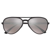 Rayban Aviator Black Plastic Polarized Unisex Sunglasses - RB4320CH-601S5J-58