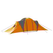 Vidaxl Camping Tent 9 Persons Fabric Grey And Orange Vidaxl Camping Tent 9 Persons Fabric Grey And Orange