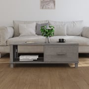 vidaXL Coffee Table HAMAR Light Grey 100x55x35 cm Solid Wood Pine vidaXL Coffee Table HAMAR Light Grey 100x55x35 cm Solid Wood Pine