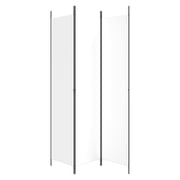 vidaXL 3-Panel Room Divider White 150x220 cm Fabric vidaXL 3-Panel Room Divider White 150x220 cm Fabric