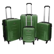 Highflyer Inspire Trolley Luggage Bag Green 4pc Set TH1614PPC4PC