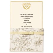 Wilton 25-Pack Wedding Toile Invitation, Gold