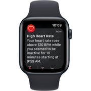 Apple Watch SE GPS + Cellular 40mm Midnight Aluminum Case with Midnight Sport Band - Regular