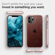 Spigen Liquid Crystal Glitter Designed For iPhone 12 Pro Max Case/Cover Rose Quartz Spigen Liquid Crystal Glitter Designed For iPhone 12 Pro Max Case/Cover Rose Quartz