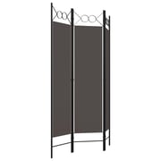 Vidaxl 3-panel Room Divider Anthracite 120x180 Cm Vidaxl 3-panel Room Divider Anthracite 120x180 Cm