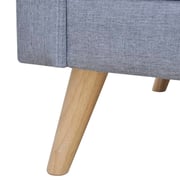 Vidaxl Sofa 2-seater Fabric Light Grey Vidaxl Sofa 2-seater Fabric Light Grey