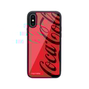 Macmerise Coke Red Black - Glass Phone Case For Iphone Xs Macmerise Coke Red Black - Glass Phone Case For Iphone Xs