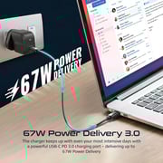 Promate USB-C Wall Charger Black Promate USB-C Wall Charger Black