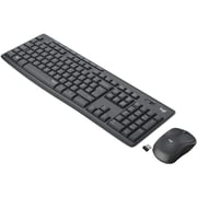 Logitech MK295 Wireless Keyboard + Mouse Combo Black English/Arabic