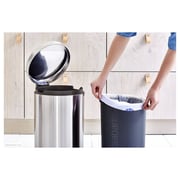 Brabantia Pedal Bin NewIcon 20Litre Matte Steel Finger Print Proof