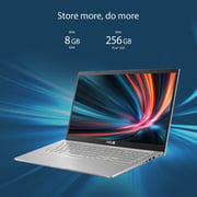 Asus X515EA-EJ3639W Laptop - 11th Gen Core i3 3GHz 8GB 256GB Win11 15.6inch FHD Silver English/Arabic Keyboard Middle East Version