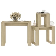 Vidaxl Nesting Tables 3 Pcs Sonoma Oak Engineered Wood Vidaxl Nesting Tables 3 Pcs Sonoma Oak Engineered Wood