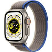 Apple Watch Ultra GPS + Cellular, 49mm Titanium Case with Blue Gray Trail Loop - Medium/Large