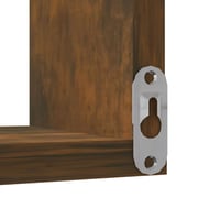 Vidaxl Wall Corner Shelf Smoked Oak 40x40x50 Cm Engineered Wood Vidaxl Wall Corner Shelf Smoked Oak 40x40x50 Cm Engineered Wood