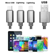 Xcell CB120MLC 3in1 Charging Cable 1M Silver Xcell CB120MLC 3in1 Charging Cable 1M Silver