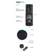 Amazon Echo Smart Wireless Speaker With Alexa Voice Black SK705DI