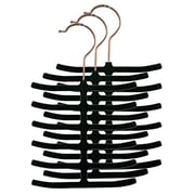 Home Basics 3-Pack Velvet Tie Hanger, Black Home Basics 3-Pack Velvet Tie Hanger, Black