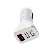 Borofone Speed Map In-Car Charger With Digital Display Dual USB Por Borofone Speed Map In-Car Charger With Digital Display Dual USB Por