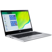 Acer Spin 3 SP314-54N-530C NX.HQ7EM.003 20 in 1 Laptop - Core i5 1GHz 4GB 256GB Shared Win10Home FHD 14inch Silver English/Arabic Keyboard Acer Spin 3 SP314-54N-530C NX.HQ7EM.003 20 in 1 Laptop - Core i5 1GHz 4GB 256GB Shared Win10Home FHD 14inch Silver English/Arabic Keyboard
