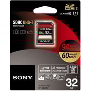 Sony SF32UX2T SD Card 32GB Sony SF32UX2T SD Card 32GB