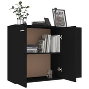 Vidaxl Sideboard Black 105x30x75 Cm Engineered Wood Vidaxl Sideboard Black 105x30x75 Cm Engineered Wood