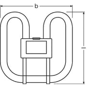 Osram Cfl Square 28w 835 2pin Natural White Lamp Osram Cfl Square 28w 835 2pin Natural White Lamp