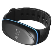 Eklasse Sports Bracelet With Heart Rate Monitor Black/Blue Rim - EKSB04AR