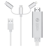 Zoook HDMILINK A300 Universal 3-in-1 HDMI Adapter Cable 3m White