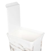 Kreher Set Of 3 Trash-bin, Storage Bins With Lid, Plastic, 40 Liter, 20 Liter X 2, White Marble Design For Office, Kitchen, Bedroom, Bathroom For Waste, Laundry, Indoor & Outdoor Kreher Set Of 3 Trash-bin, Storage Bins With Lid, Plastic, 40 Liter, 20 Liter X 2, White Marble Design For Office, Kitchen, Bedroom, Bathroom For Waste, Laundry, Indoor & Outdoor