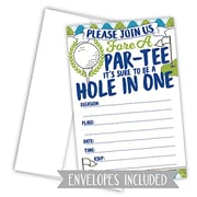 m&h invites Golf Party Invitations (20 Count) With Envelopes | Hole In One Par-Tee m&h invites Golf Party Invitations (20 Count) With Envelopes | Hole In One Par-Tee