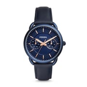 Fossil ES4092 Tailor Multifunction Blue Leather Watch Fossil ES4092 Tailor Multifunction Blue Leather Watch