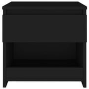Vidaxl Bedside Cabinet Black 40x30x39 Cm Chipboard Vidaxl Bedside Cabinet Black 40x30x39 Cm Chipboard