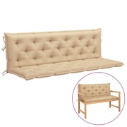 Vidaxl Cushion For Swing Chair Beige 180 Cm Fabric Vidaxl Cushion For Swing Chair Beige 180 Cm Fabric