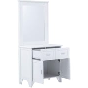 Adria MDF White Dressing Table Set of 3 Adria MDF White Dressing Table Set of 3