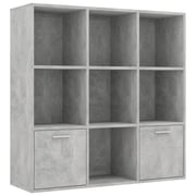 Vidaxl Book Cabinet Concrete Grey 98x30x98 Cm Engineered Wood Vidaxl Book Cabinet Concrete Grey 98x30x98 Cm Engineered Wood
