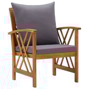 vidaXL 5 Piece Garden Lounge Set with Cushions Solid Acacia Wood vidaXL 5 Piece Garden Lounge Set with Cushions Solid Acacia Wood