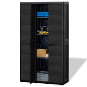 Vidaxl Garden Storage Cabinet With 4 Shelves Black Vidaxl Garden Storage Cabinet With 4 Shelves Black