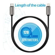 Promate USB C Type C Data & Charging OTG Cable W/Lightning Connector Black LINKMATELTC Promate USB C Type C Data & Charging OTG Cable W/Lightning Connector Black LINKMATELTC
