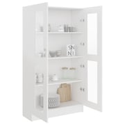 Vidaxl Vitrine Cabinet White 82.5x30.5x150 Cm Engineered Wood Vidaxl Vitrine Cabinet White 82.5x30.5x150 Cm Engineered Wood