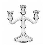 Bohemia 25.5cm 3 Arm Candlestick Transparent Bohemia 25.5cm 3 Arm Candlestick Transparent