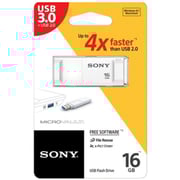 Sony USM16XW USB 3.0 Flash Drive 16GB White Sony USM16XW USB 3.0 Flash Drive 16GB White