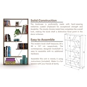 HomeCanvas Tars Modern Book Shelves for Living Room or Study Room Book Shelve, Easy Assembly Book Shelf - Walnut and Chrome HomeCanvas Tars Modern Book Shelves for Living Room or Study Room Book Shelve, Easy Assembly Book Shelf - Walnut and Chrome