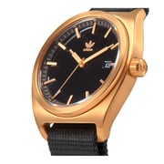 reloj adidas negro con dorado