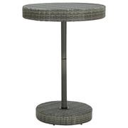 Vidaxl Garden Table Grey 75.5x106 Cm Poly Rattan Vidaxl Garden Table Grey 75.5x106 Cm Poly Rattan