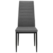 vidaXL Dining Chairs 4 pcs Light Grey Fabric vidaXL Dining Chairs 4 pcs Light Grey Fabric