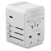 Moshi MSHI-L-022156 World Travel Adapter with USB-C Port White Moshi MSHI-L-022156 World Travel Adapter with USB-C Port White