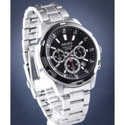 Seiko Neo Sports Black Chronograph Dial Steel Men's Watch SKS611P1 Seiko Neo Sports Black Chronograph Dial Steel Men's Watch SKS611P1