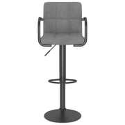 Vidaxl Bar Stools 2 Pcs Light Grey Velvet Vidaxl Bar Stools 2 Pcs Light Grey Velvet
